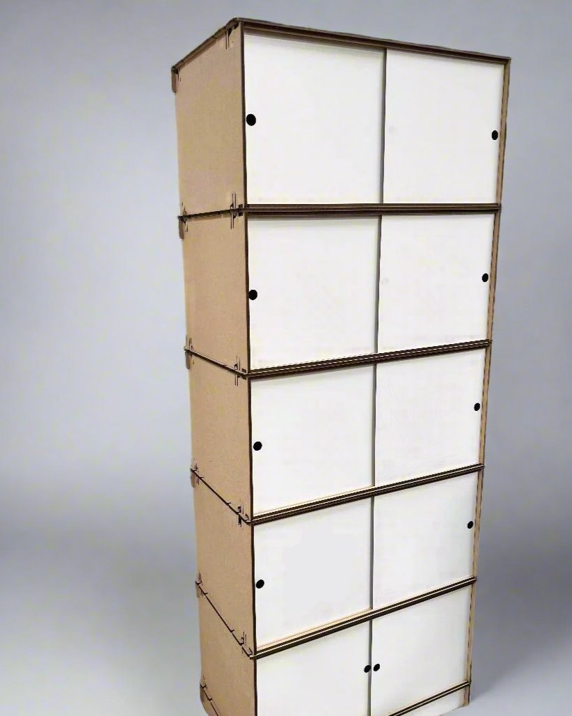2 Minimalistic modular cabinet systems