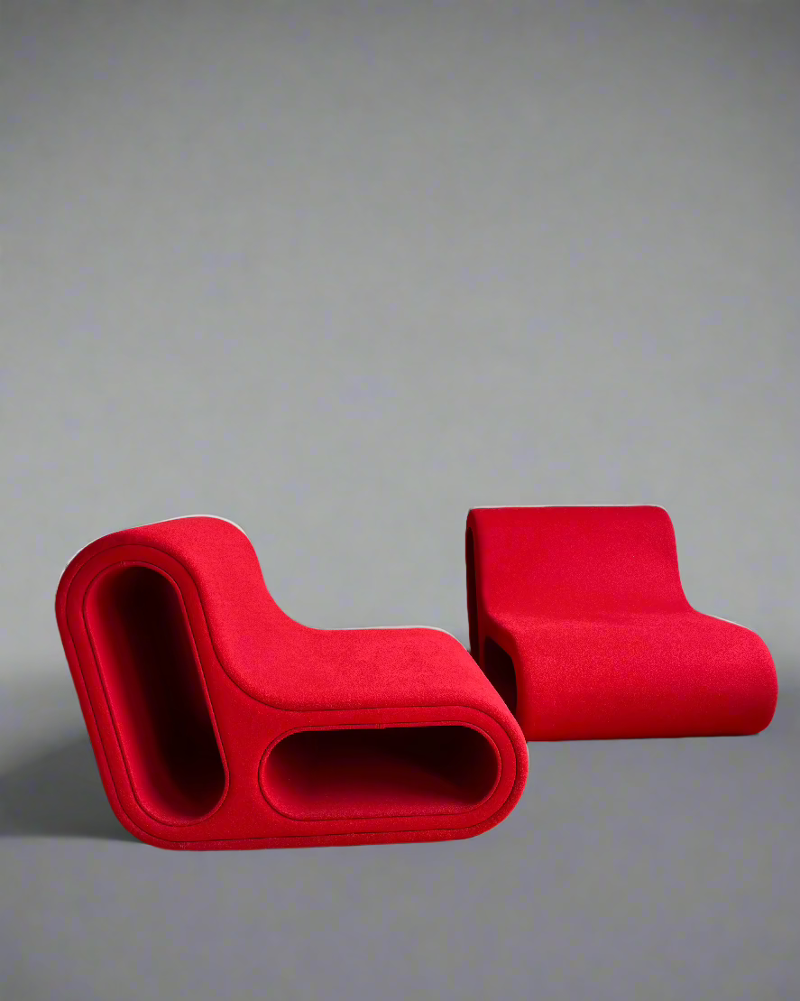 Set of 2 The Other One Lounge Chairs by Leif Jörgensen for HAY