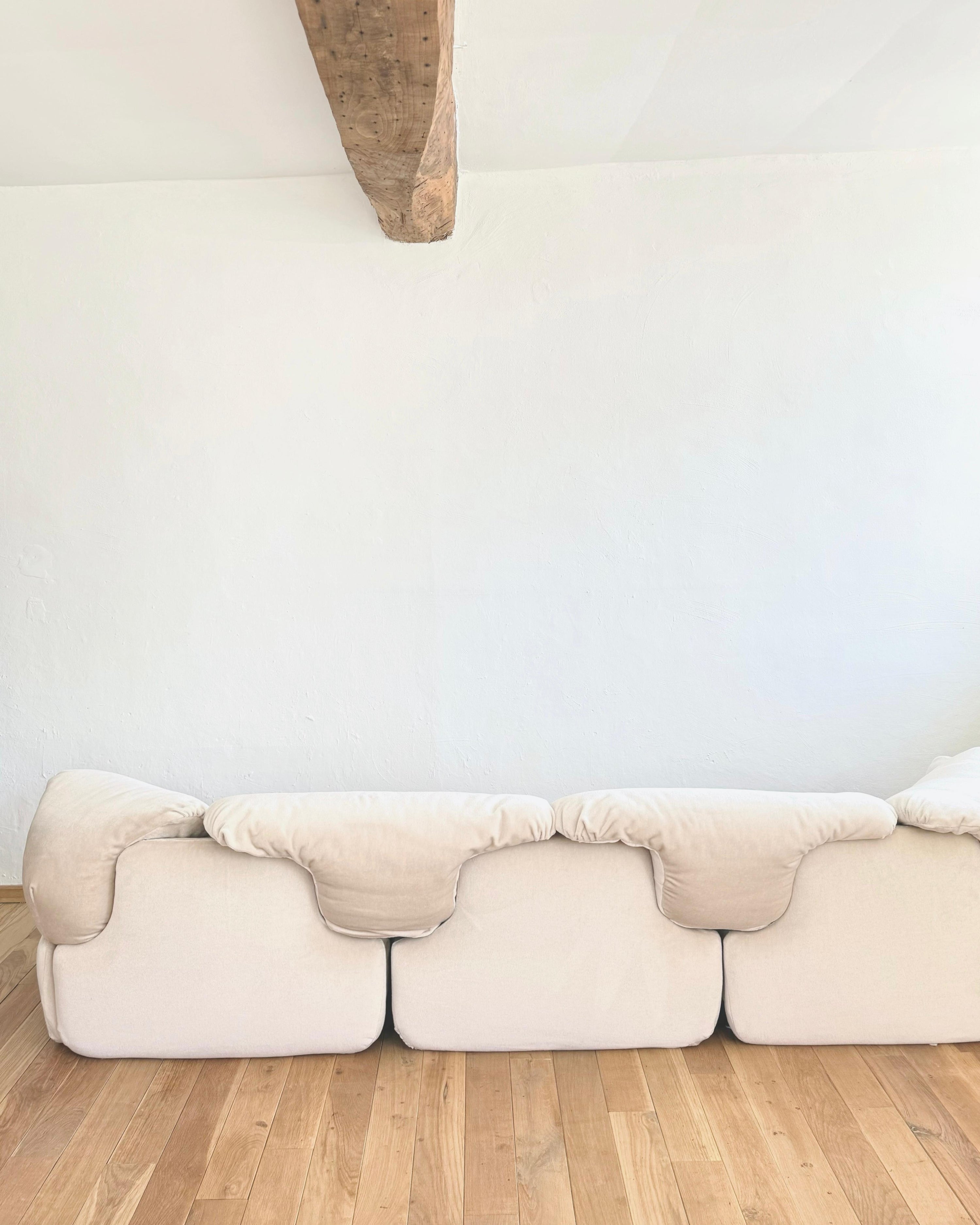 Three-seater sofa designed by Alberto Rosselli