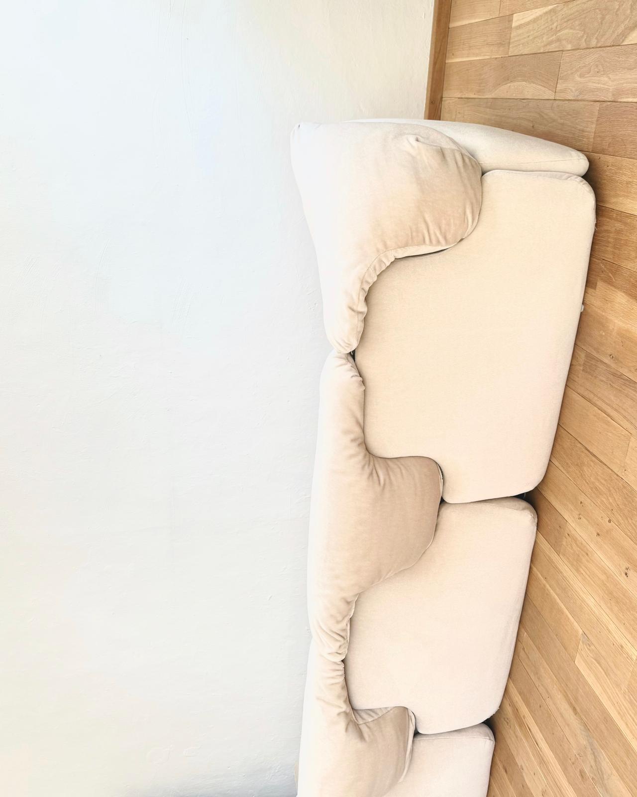 Three-seater sofa designed by Alberto Rosselli