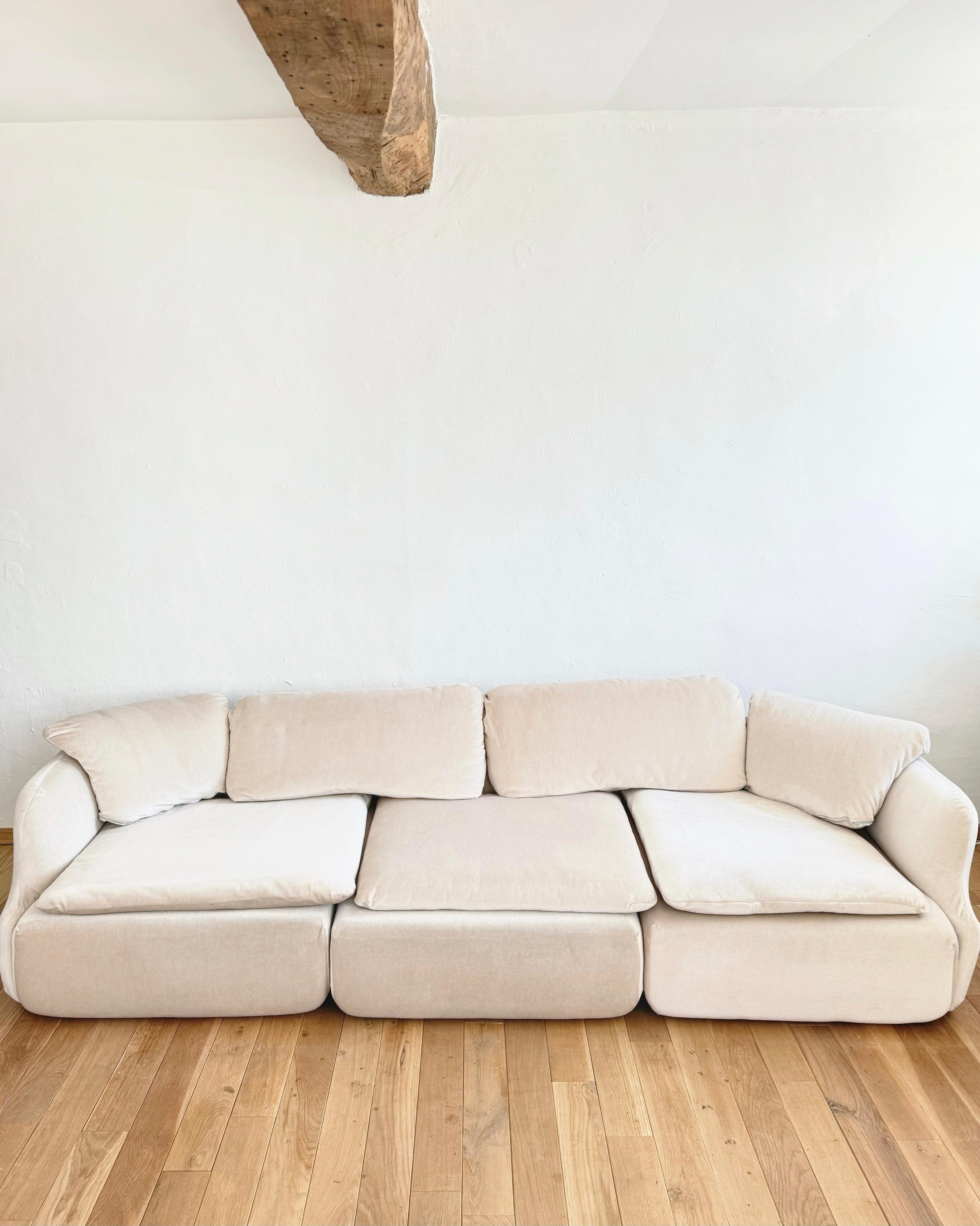 Three-seater sofa designed by Alberto Rosselli